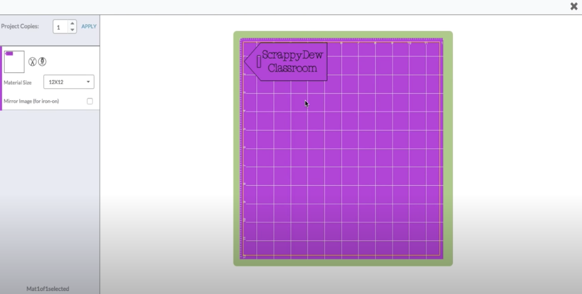 scrappydew tag on go mat